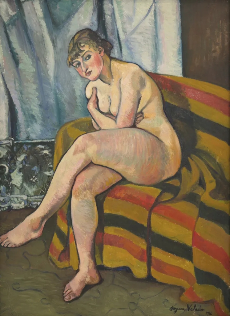Suzanne Valadon. "Nude Sitting on a Sofa" (1916). The Weisman & Michel Collection. © 2021 Artist Rights Society (ARS), New York
Â© 2021 Artist Rights Society (ARS), New York